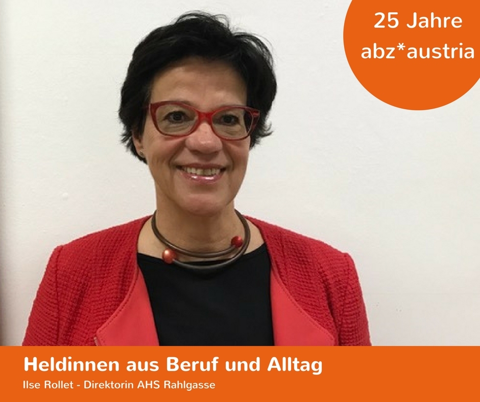 Ilse Rollet: "In der AHS Rahlgasse versuche ich männliche Lehrer einzusetzen, die ihre Männlichkeit reflektieren und bewusste Role Models für Burschen sind." Schuldirektorin Ilse Rollet