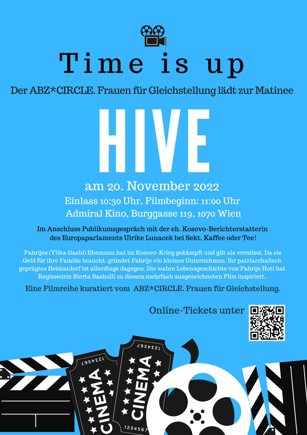 Filmplakat: Das Gleichstellungskino präsentiert den Film HIVE
