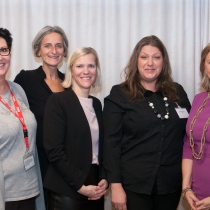 Gruppenfoto von 5 Damen bei ABZ*AUSTRIA 10 Jahre FIT