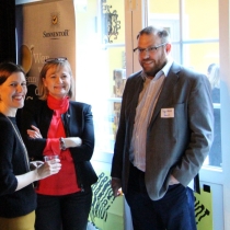 Daniela Schallert, Manuela Vollmann und Ingo Hegny im Gespräch. ABZ*AUSTRIA Female Future Talents