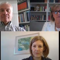 Screenshot vom ABZ*AUSTRIA Gegenwartsgespräche mit Erich Lehner, Manuela Vollmann und Daniela Schallert