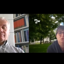 Screenshot vom ABZ*AUSTRIA Gegenwartsgespräch mit Erich Lehner. Er beantwortet eine Frage aus dem Publikum.
