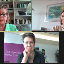 Manuela Vollmann, Daniela Schallert, Dr.in Sabine Herlitschka, ABZ*AUSTRIA Gegenwartsgespräche Dr.in Sabine Herlitschka