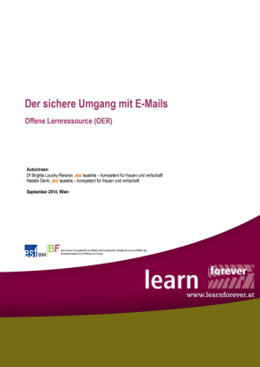Cover Der sichere Umgang mit E-Mails, offene Lernressource (OER)