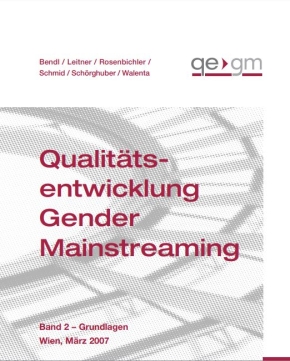 Qualitätsentwicklung Gender Mainstreaming Band 2 Cover Qualitätsentwicklung Gender Mainstreaming Band 2